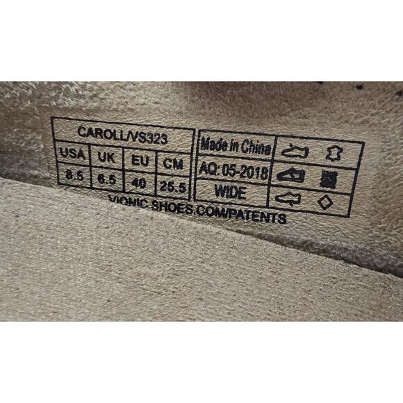 Vionic Caroll Ballet Flats Shoes Womens Black Leather Casual Slip Ons Sz 8.5 - Picture 8 of 8